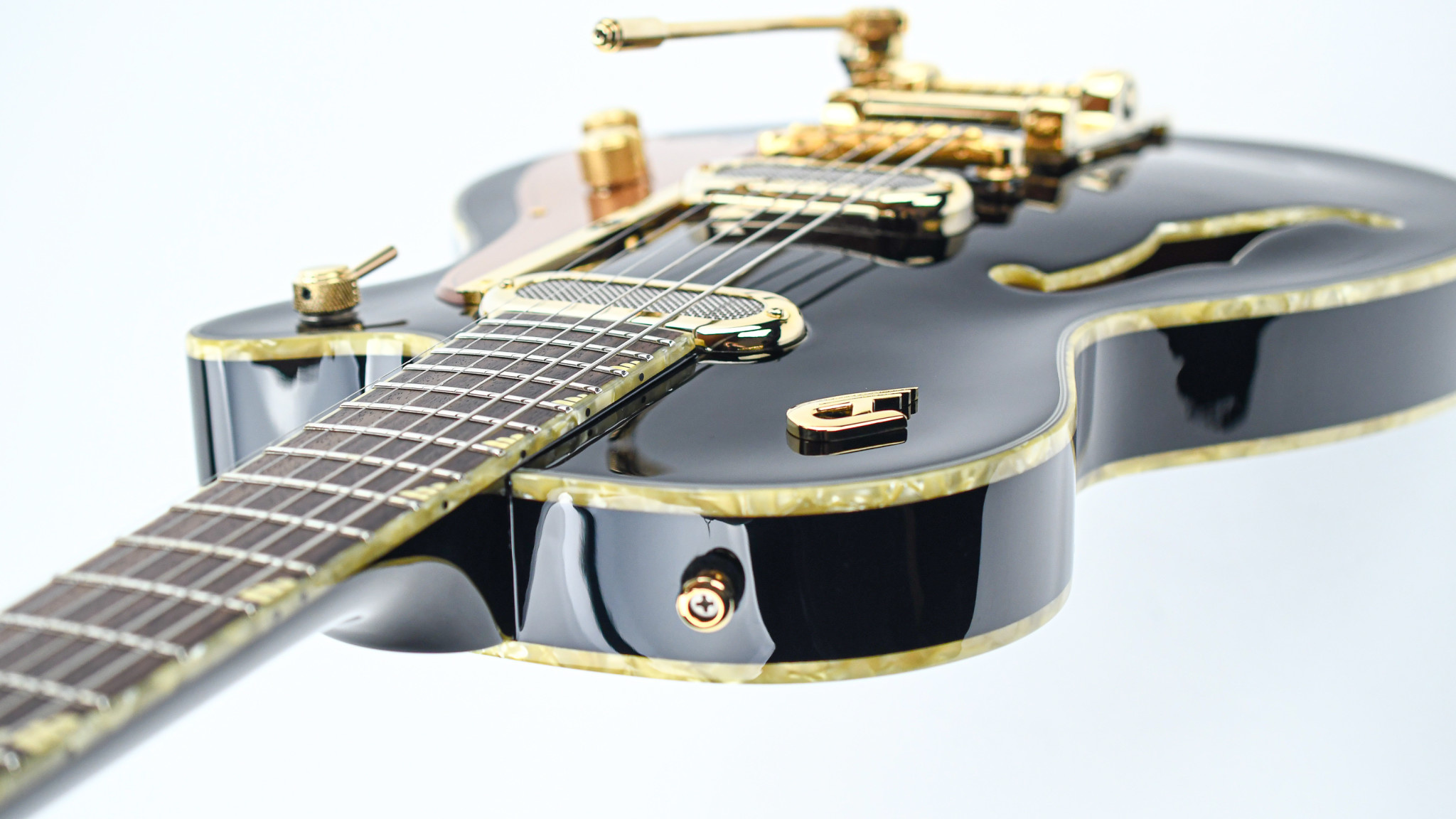 Duesenberg Starplayer Tv Phonic Hs Trem Rw - Black - Guitare Électrique 1/2 Caisse - Variation 3