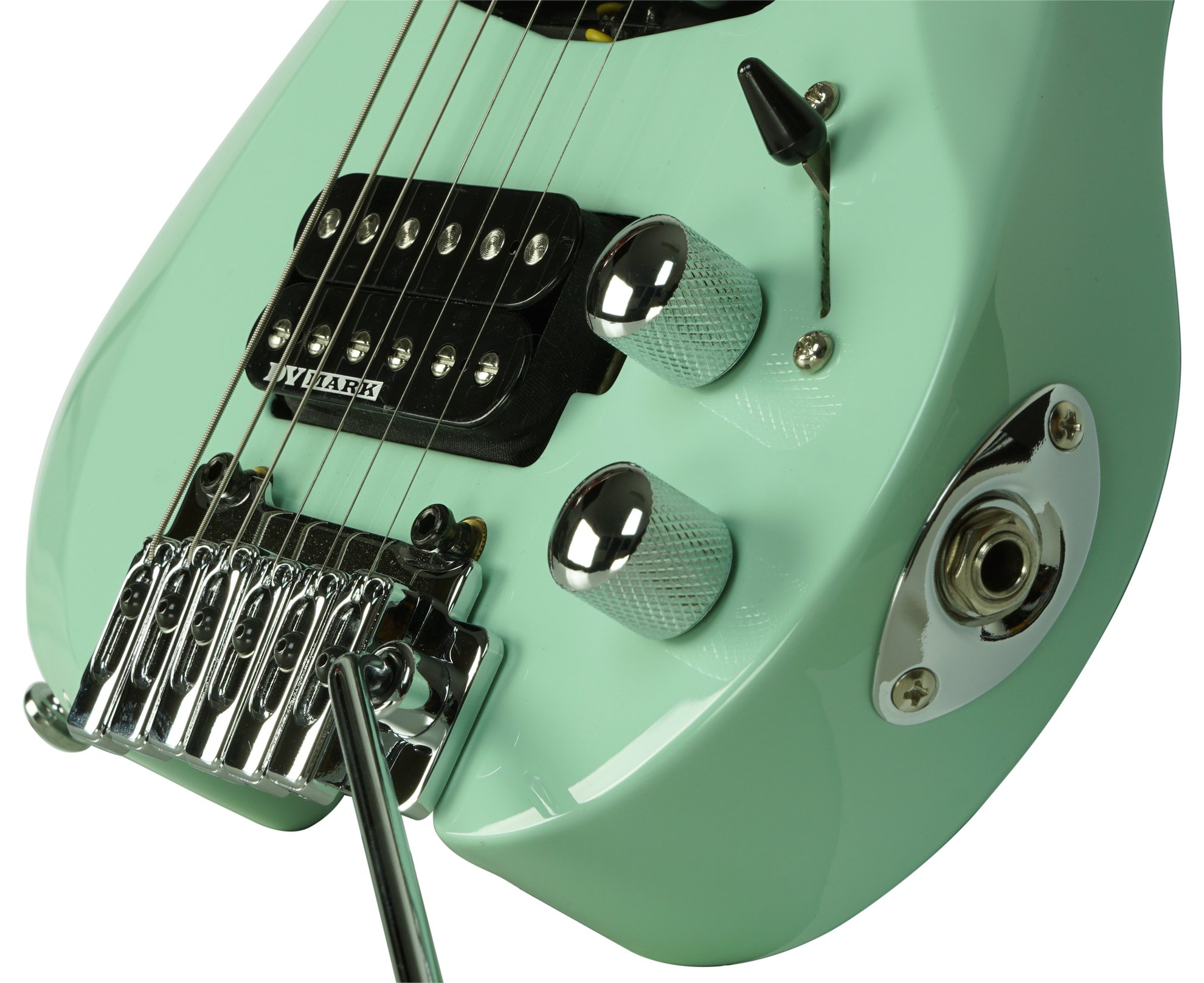 Dv Mark Dv Little Guitar F1 Hss Trem Mn - Carribean Green - Guitare Électrique Voyage - Variation 3