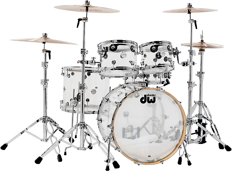 Dw Design Series Kit 5 FÛts Fusion 22'' Acrylic - 5 Futs - Acrylic - Batterie Acoustique Fusion - Main picture