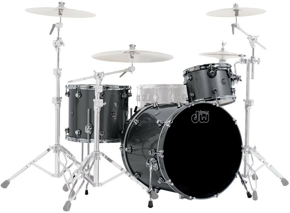 Dw Performance Lacquer - 3 FÛts - Ebony Stain - Batterie Acoustique Rock - Main picture