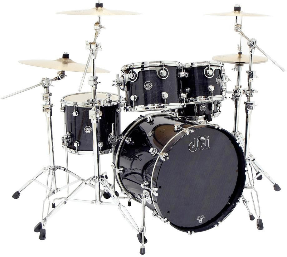 Dw Performance Set Standard - 4 FÛts - Ebony Stain - Batterie Acoustique Fusion - Main picture