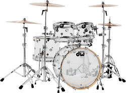 Batterie acoustique fusion Dw DESIGN SERIES Kit 5 fûts Fusion 22'' ACRYLIC - 5 fûts - Acrylic