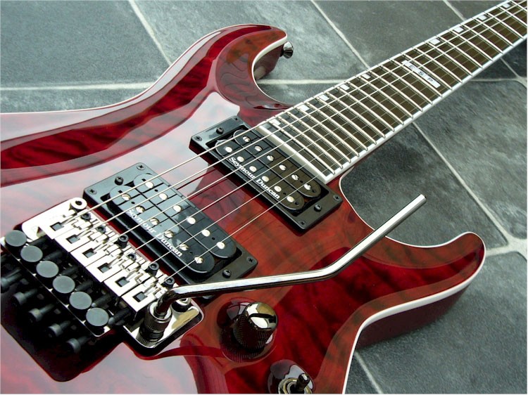 Esp E-ii Horizon Fr Hh Seymour Duncan Fr Eb - See Thru Black Cherry - Guitare Électrique Forme Str - Variation 2