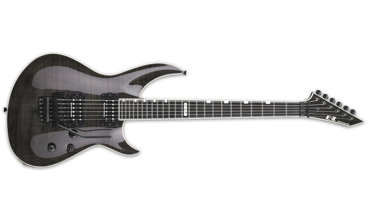 Esp E-ii Horizon Iii Fm Fr Stblk Hh Seymour Duncan Fr Eb - See Thru Black - Guitare Électrique Forme Str - Variation 1