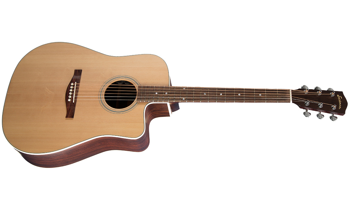 Eastman Ac220ce Dreadnought Cw Epicea Palissandre Rw +housse - Natural - Guitare Electro Acoustique - Variation 1