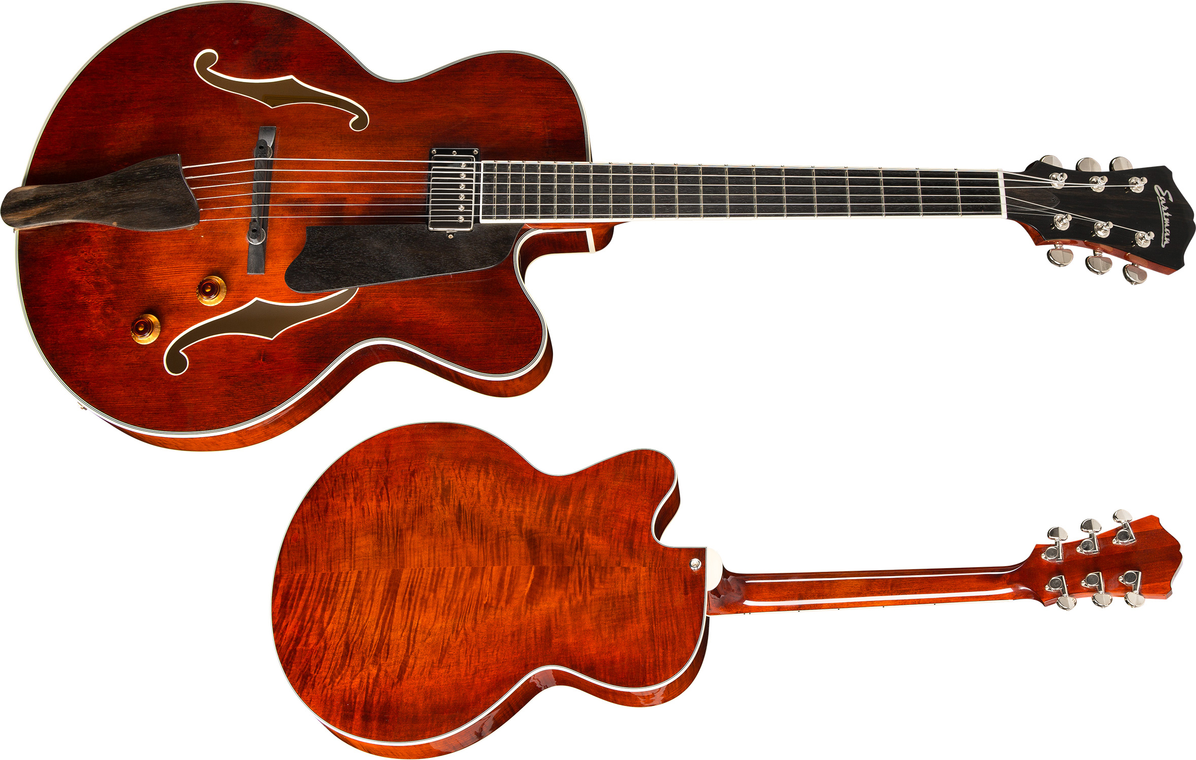 Eastman Ar503ce Lh Gaucher Archtop Solid Top H Ht Eb - Classic - Guitare Électrique 3/4 Caisse & Jazz - Variation 1