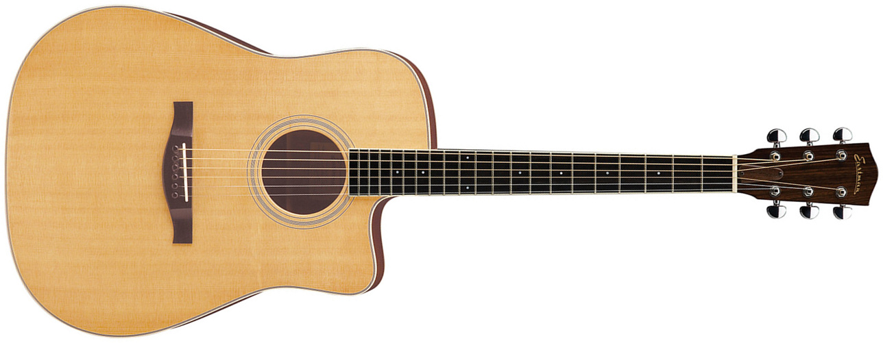 Eastman Ac320ce Dreadnought Cw Epicea Sapele +etui - Natural Gloss - Guitare Acoustique - Main picture