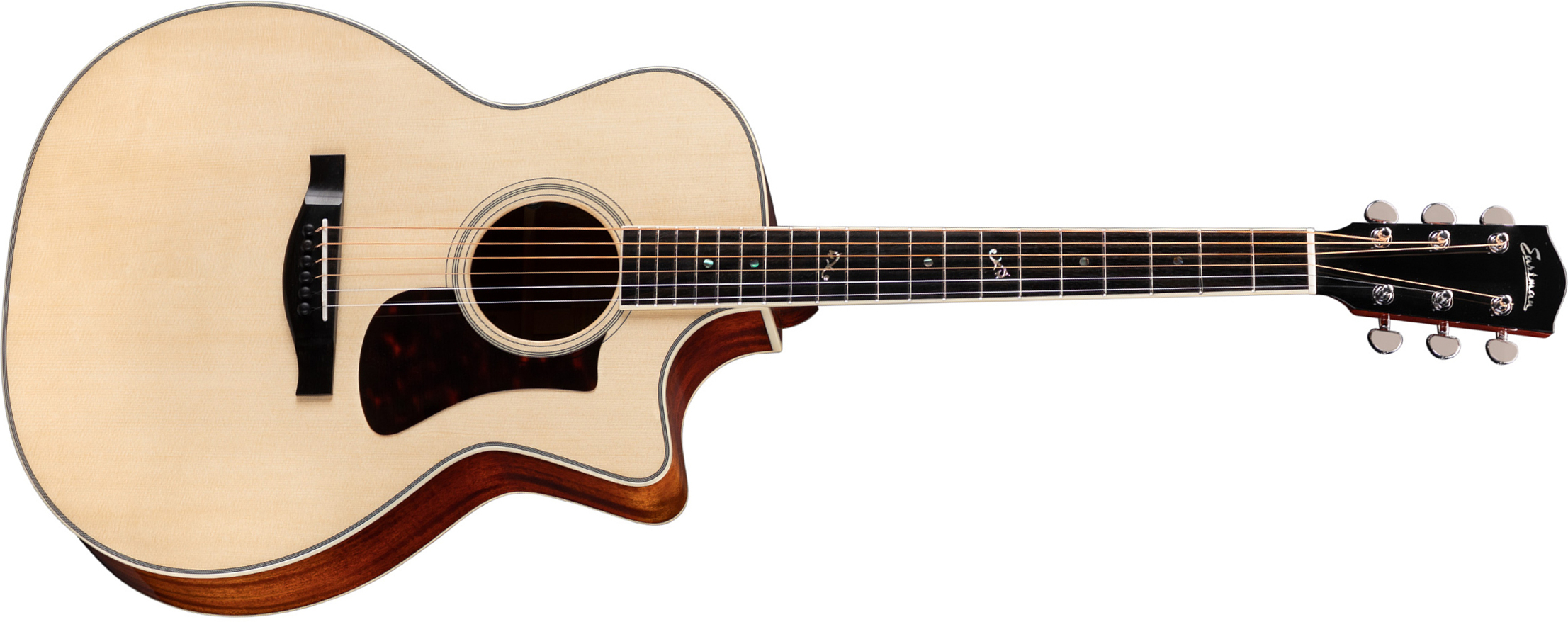 Eastman Ac322ce Grand Auditorium Cw Epicea Sapele Eb - Natural - Guitare Electro Acoustique - Main picture