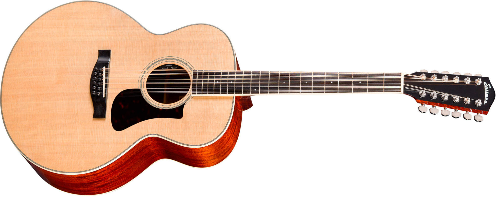 Eastman Ac330e-12 Jumbo 12c Epicea Acajou Eb - Truetone Gloss Natural - Guitare Folk - Main picture