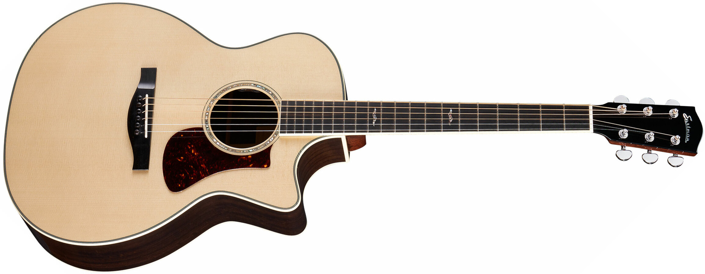 Eastman Ac422ce-ae Grand Auditorium Cw Epicea Eucalyptus Eb - Natural - Guitare Acoustique - Main picture