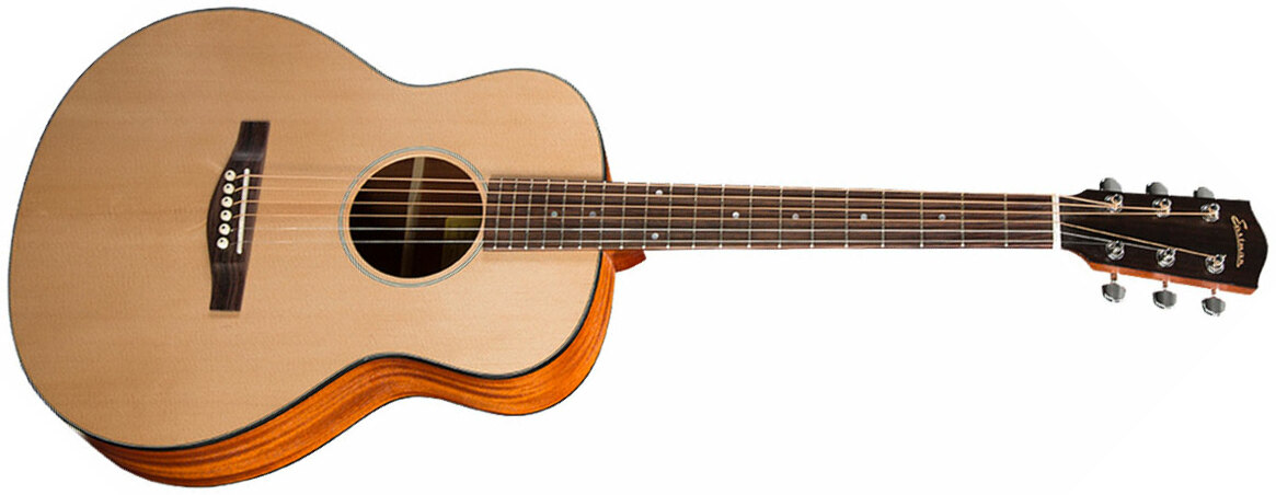 Eastman Actg1 Travel Mini Auditorium Epicea Sapele Rw - Naturel - Guitare Acoustique - Main picture