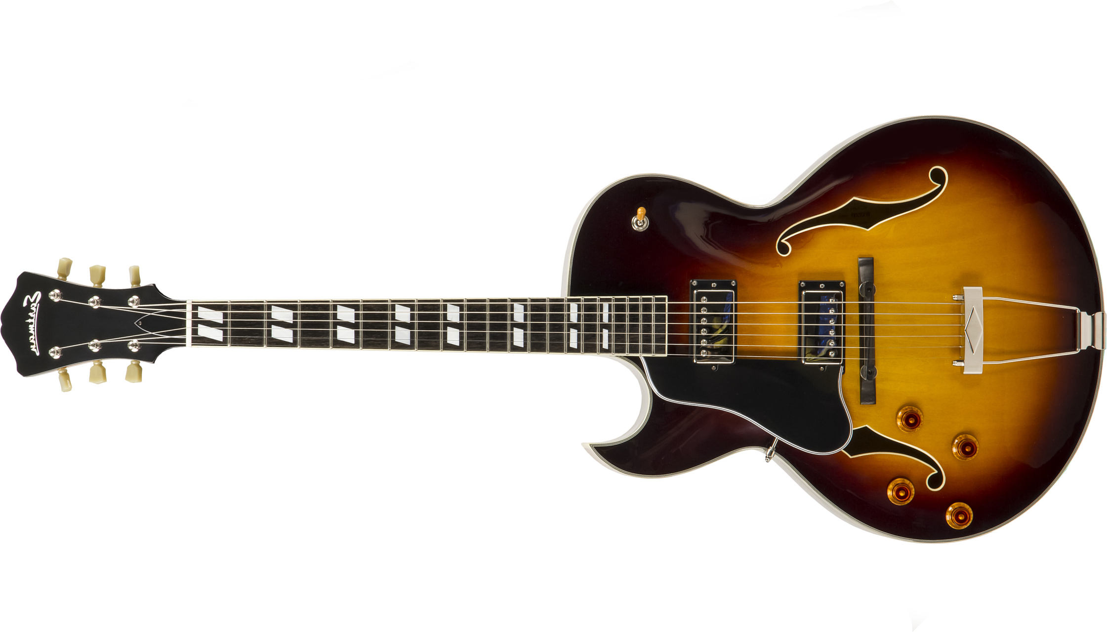 Eastman Ar372ce Lh Gaucher Archtop Laminate Tout Erable Rw +etui - Sunburst - Guitare Électrique Gaucher - Main picture