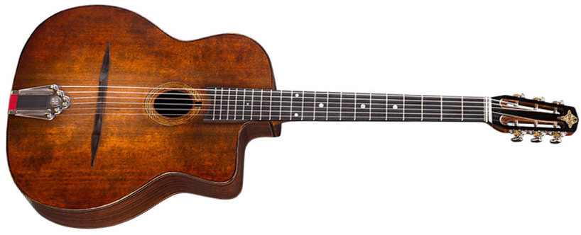 Eastman Dm1 Gypsy Jazz Petite Bouche Cw Epicea Palissandre Eb - Classic Satin - Guitare Manouche - Main picture