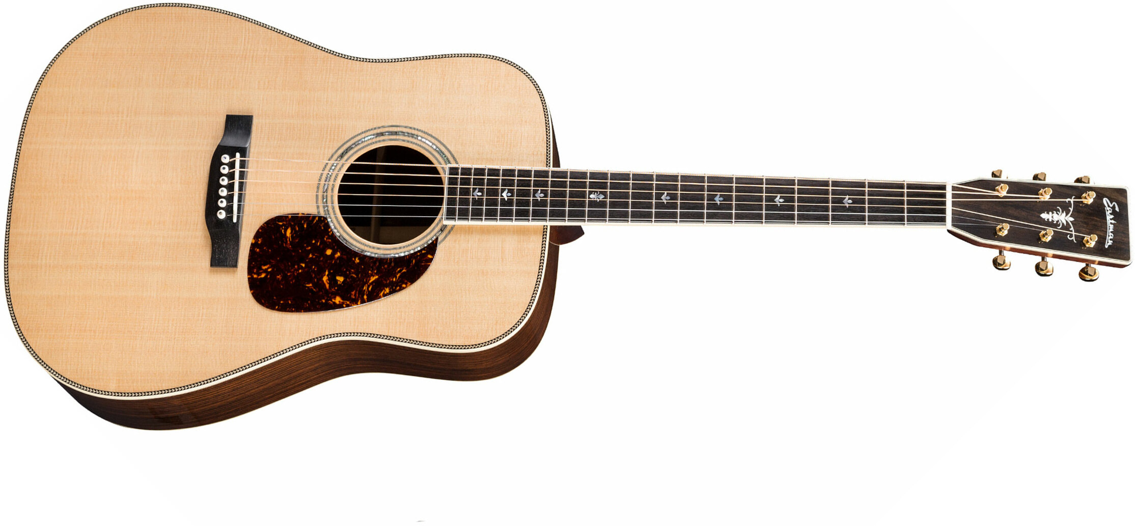 Eastman Dt30d Double Top Dreadnought Epicea Nomex Palissandre Eb + Etui - Natural - Guitare Acoustique - Main picture