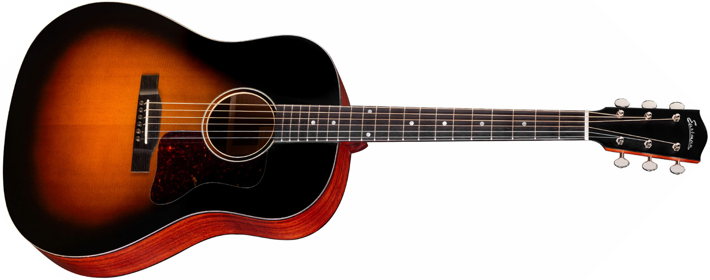 Eastman E1ss Dreadnought Epicea Sapele Eb - Truetone Sunburst Satin - Guitare Acoustique - Main picture