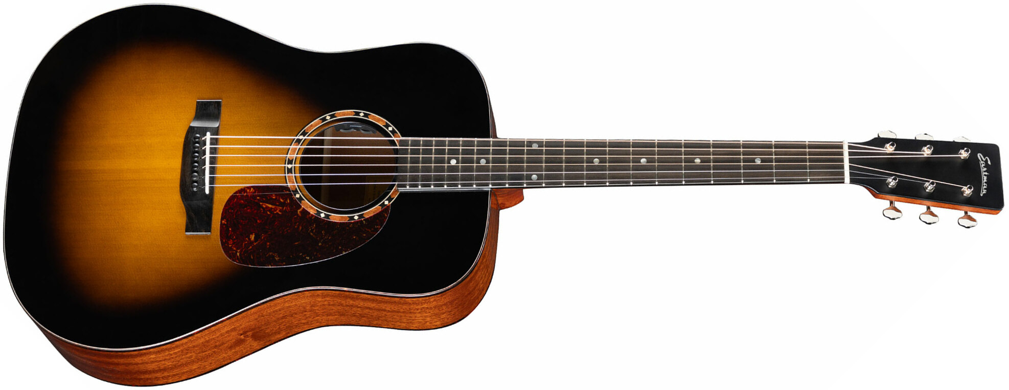 Eastman E2d Deluxe Dreadnought Cedre Sapele Eb - Truetone Gloss Sunburst - Guitare Acoustique - Main picture