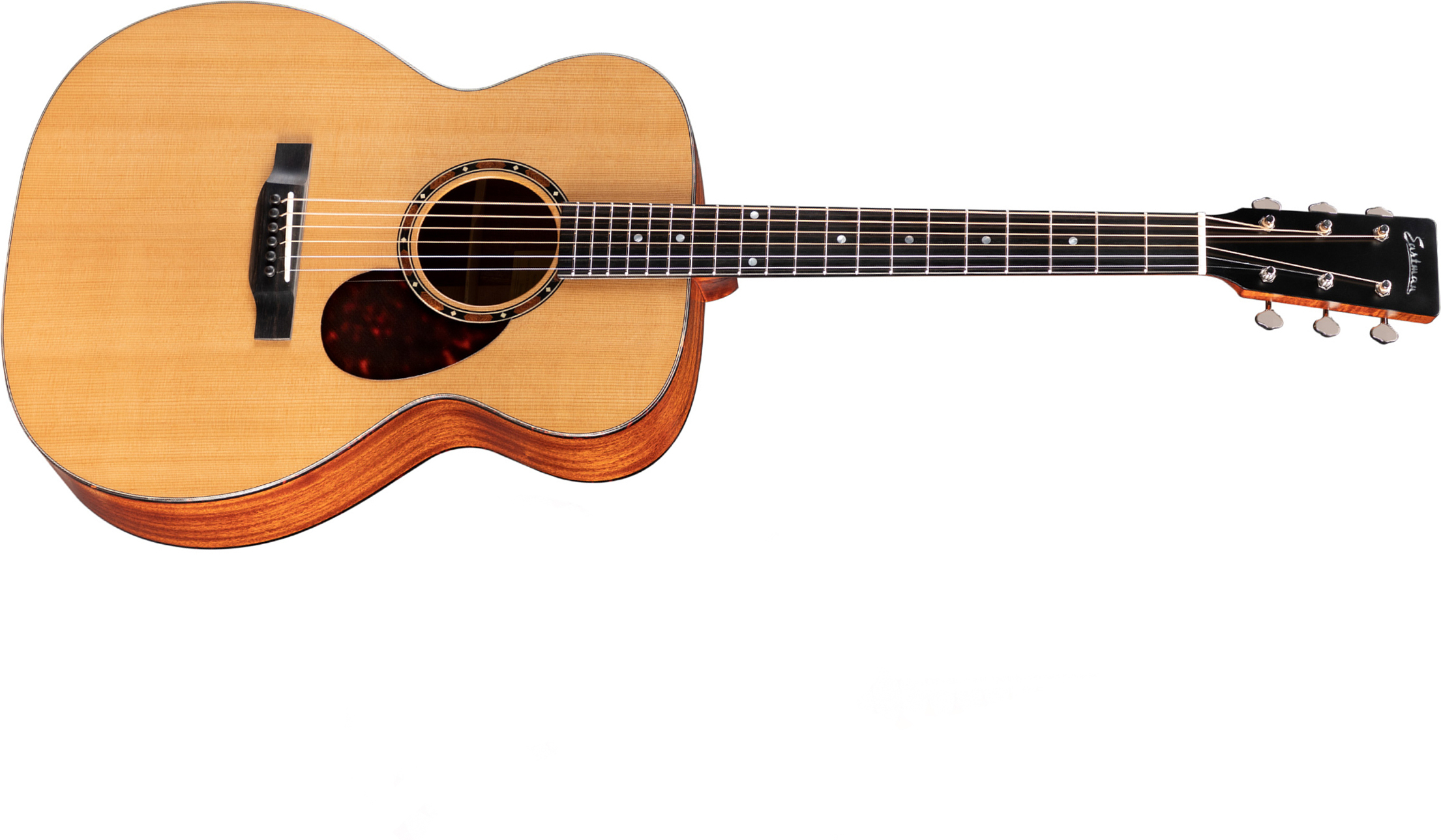 Eastman E2om Traditional Orchestra Model Cedre Sapele Eb - Natural Satin - Guitare Acoustique - Main picture