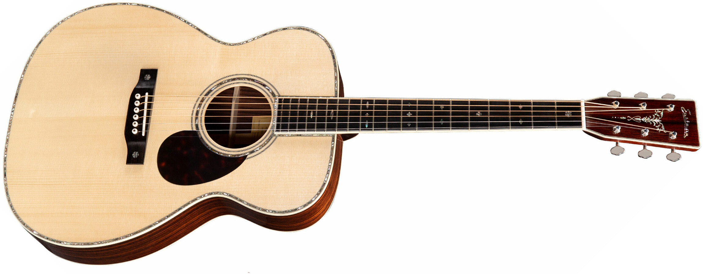 Eastman E40om Traditional Orchestra Model Epicea Palissandre +etui - Natural - Guitare Acoustique - Main picture