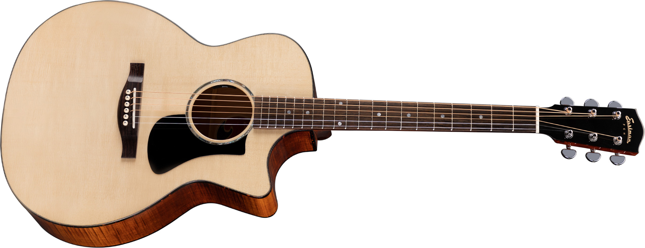 Eastman Pch3-gace Grand Auditorium Cw Epicea Erable Rw +housse - Natural - Guitare Electro Acoustique - Main picture