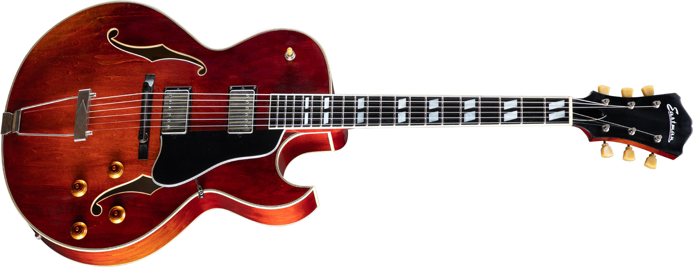 Eastman T49d/v Archtop 2h Seymour Duncan Ht Rw - Antique Classic - Guitare Électrique 1/2 Caisse - Main picture