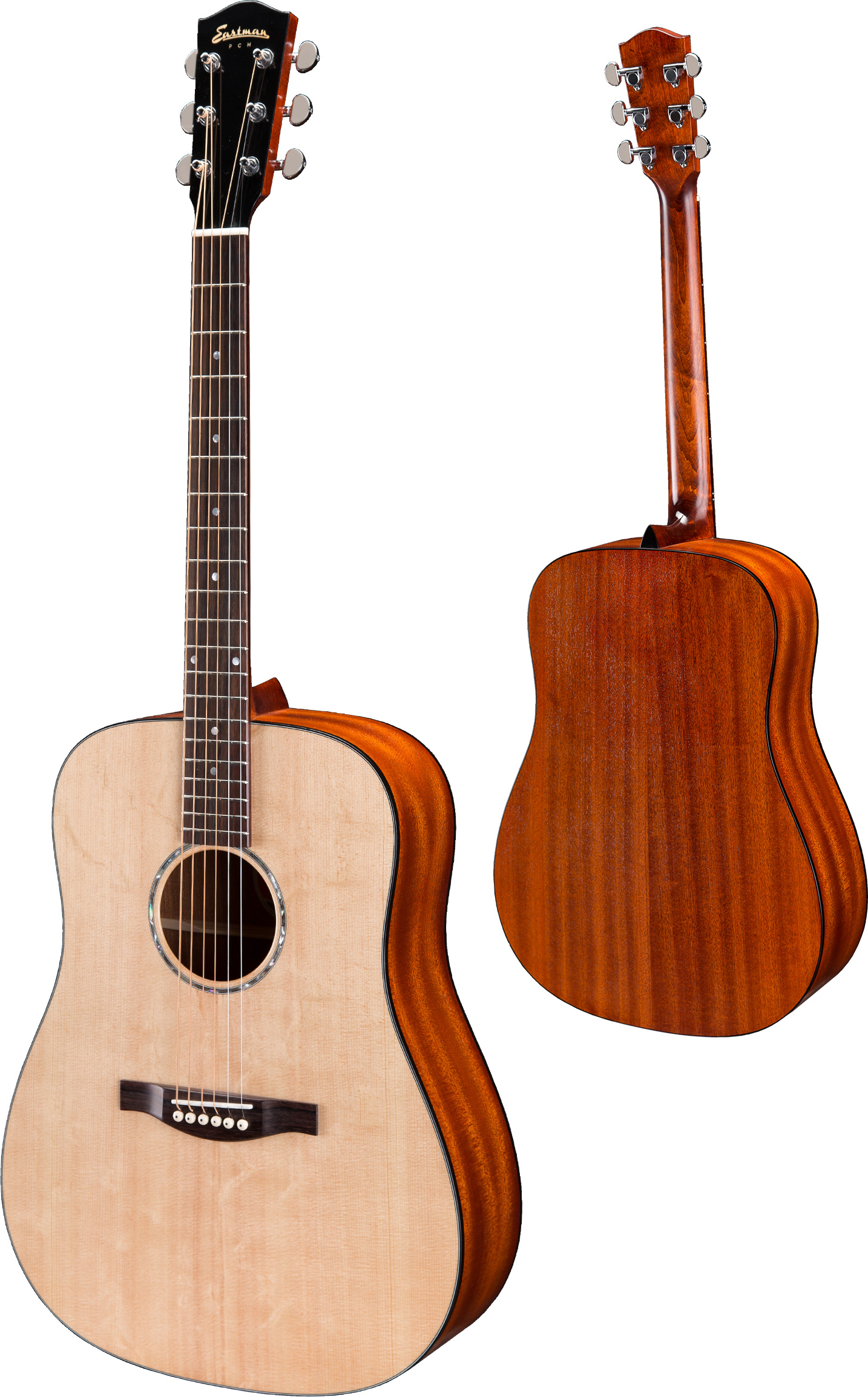 Eastman Pch1-d Dreadnought Epicea Sapele Rw +housse - Natural Satin - Guitare Acoustique - Variation 1