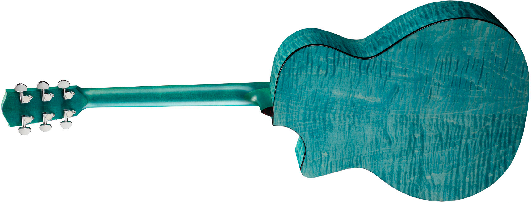 Eastman Pch3-gace Grand Auditorium Cw Epicea Erable Rw - Truetone Gloss Faded Blue - Guitare Folk - Variation 1