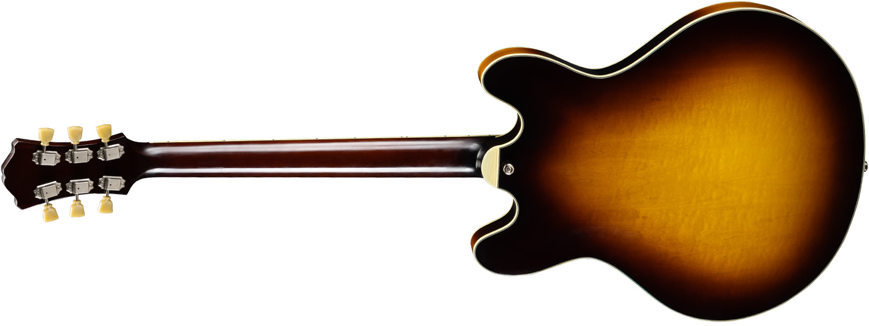 Eastman T60/tv Thinline 2s P90 Lollar Ht Eb - Truetone Gloss Sunburst - Guitare Électrique 1/2 Caisse - Variation 1