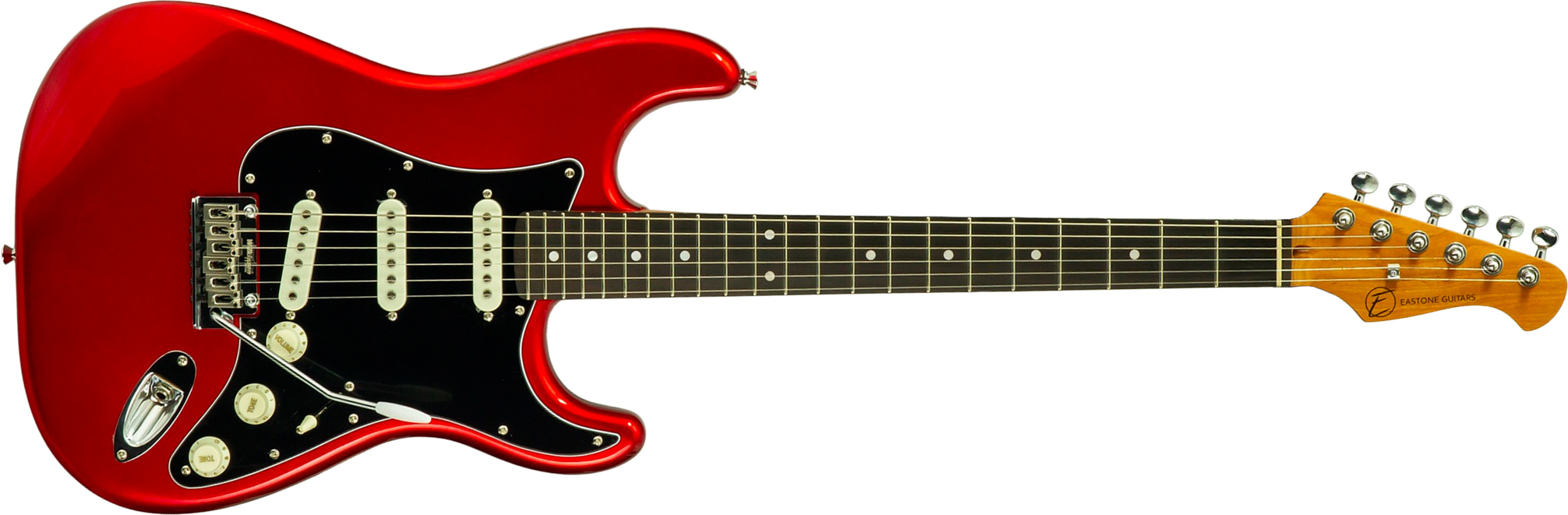 Eastone St100r-mr-rw 3s Trem Rw - Candy Apple Red - Guitare Électrique Forme Str - Main picture