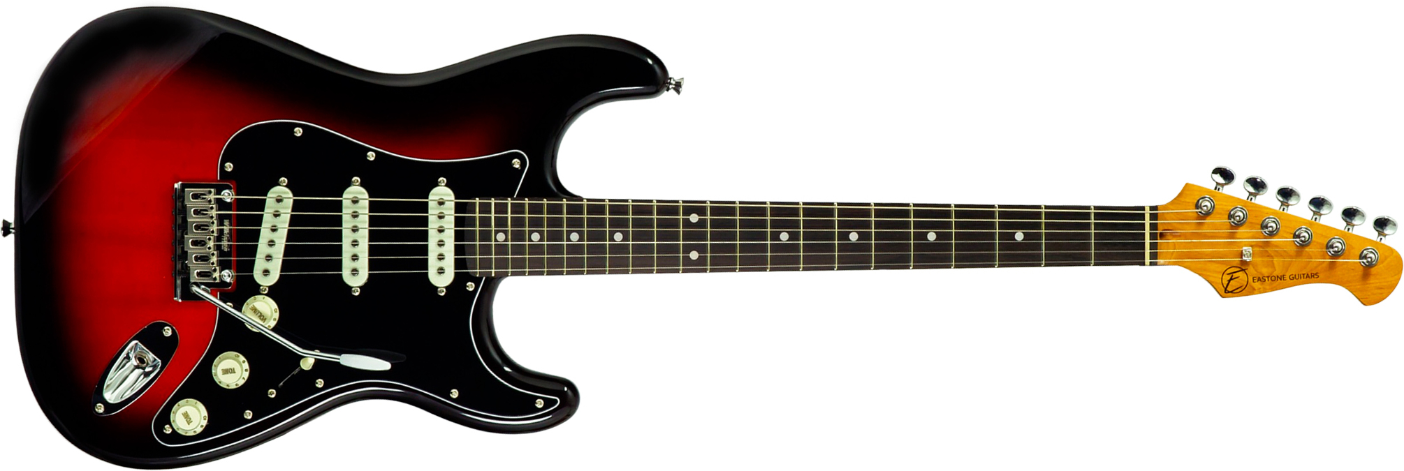 Eastone St100r-s3t-rw 3s Trem Rw - 3-tone Burst - Guitare Électrique Forme Str - Main picture
