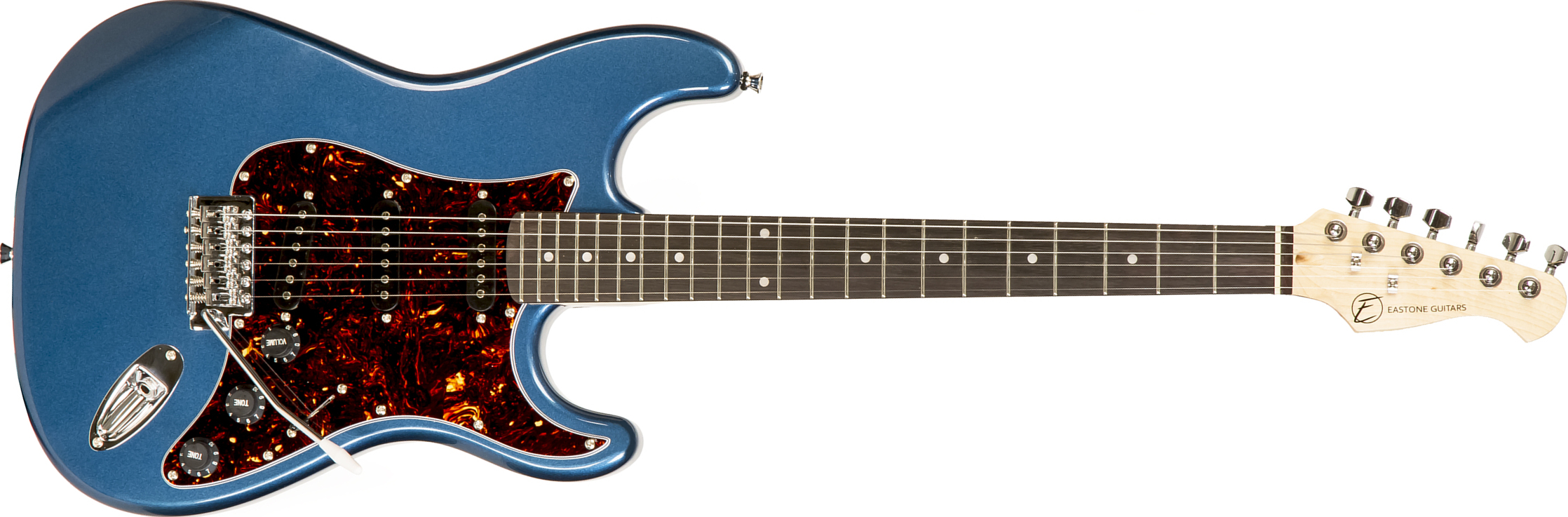 Eastone Str70t 3s Trem Pur - Lake Placid Blue - Guitare Électrique Forme Str - Main picture