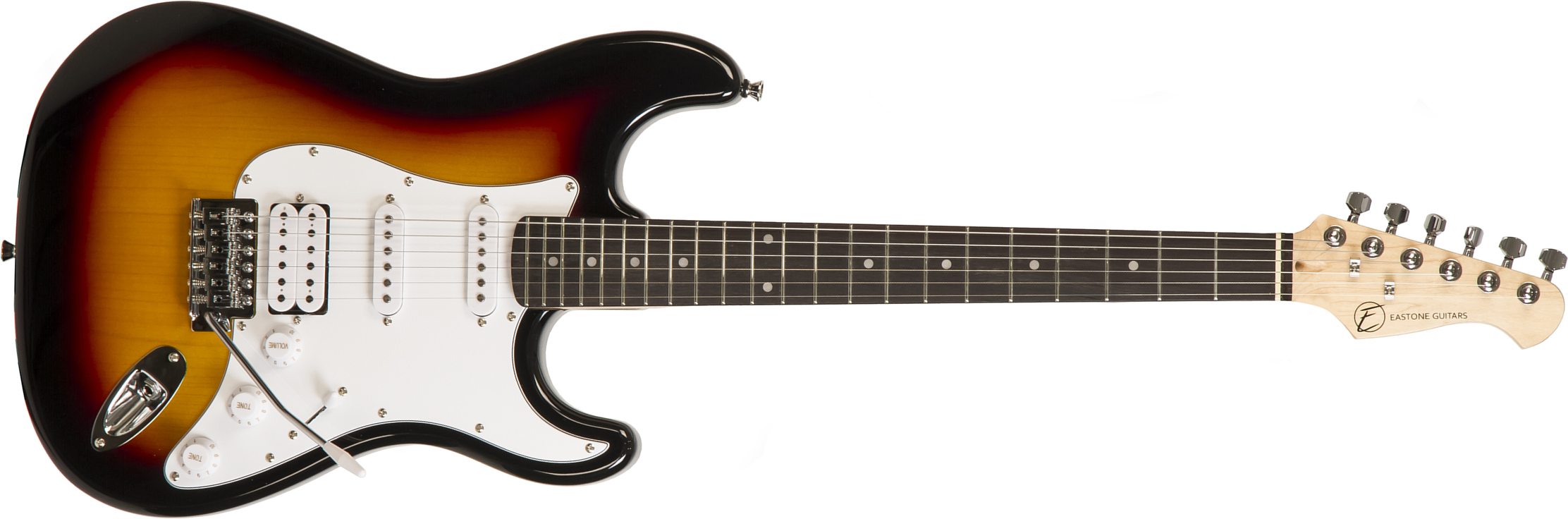 Eastone Str80t 3ts Hss Trem Pur - Sunburst - Guitare Électrique Forme Str - Main picture