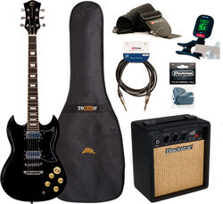 Pack guitare électrique Eastone SDC70 +Blackstar Debut 10E +Accessories - black