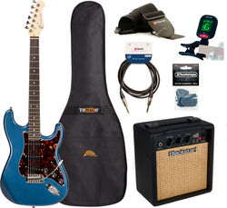 Pack guitare électrique Eastone STR70 +Blackstar Debut 10E +Accessories - Purple Blue