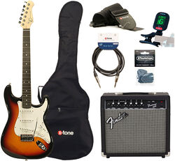 STR70 +Fender Frontman 20G +Accessories - 3 tone sunburst