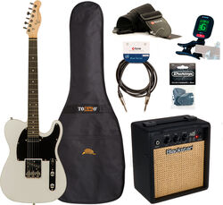 Pack guitare électrique Eastone TL70 +Blackstar Debut 10E +Accessories - Olympic white