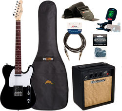 Pack guitare électrique Eastone TL70 +Blackstar Debut 10E +Accessories - black