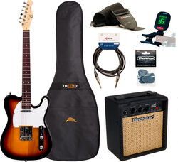 Pack guitare électrique Eastone TL70 +Blackstar Debut 10E +Accessories - 3 tone sunburst