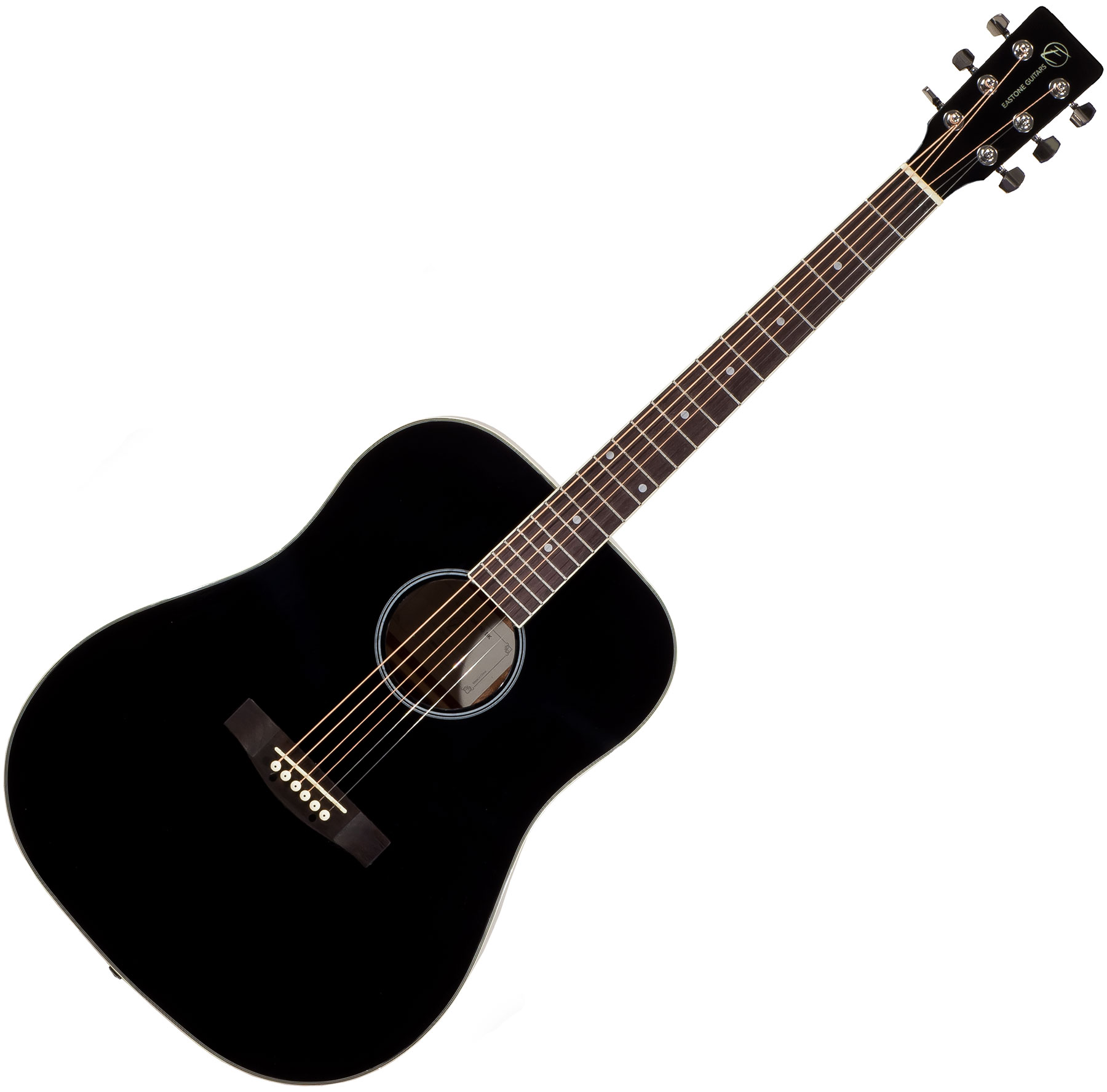 Eastone Dr100-blk +housse X-tone 2003 +accordeur +capo +stand - Black - Pack Guitare Acoustique - Variation 1