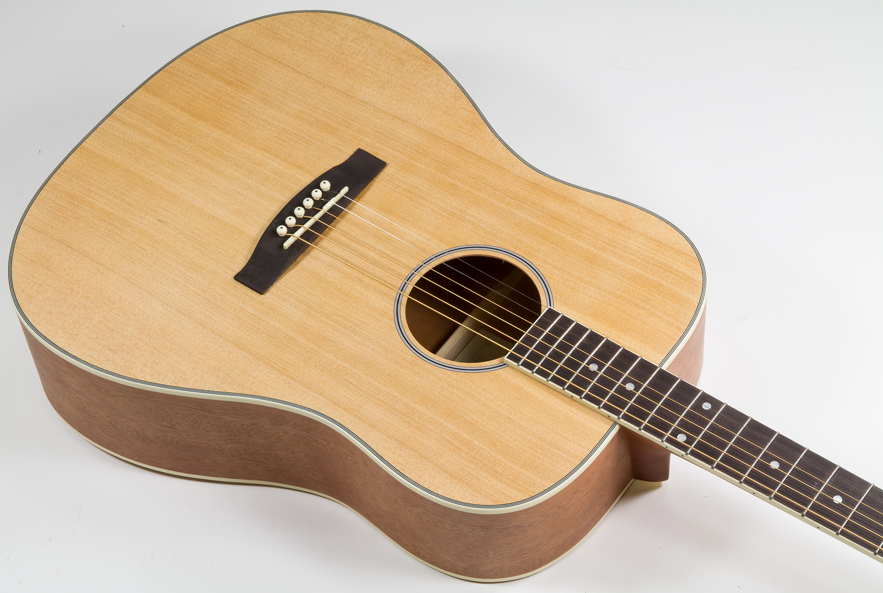 Eastone Dr100-nat Lh Gaucher Dreadnought Epicea Okoume - Natural Satin - Guitare Acoustique - Variation 2