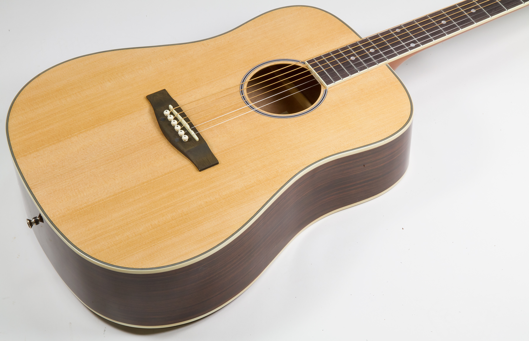 Eastone Dr160-nat-g Dreadnought Cw Epicea Wenge - Natural Gloss - Guitare Acoustique - Variation 1