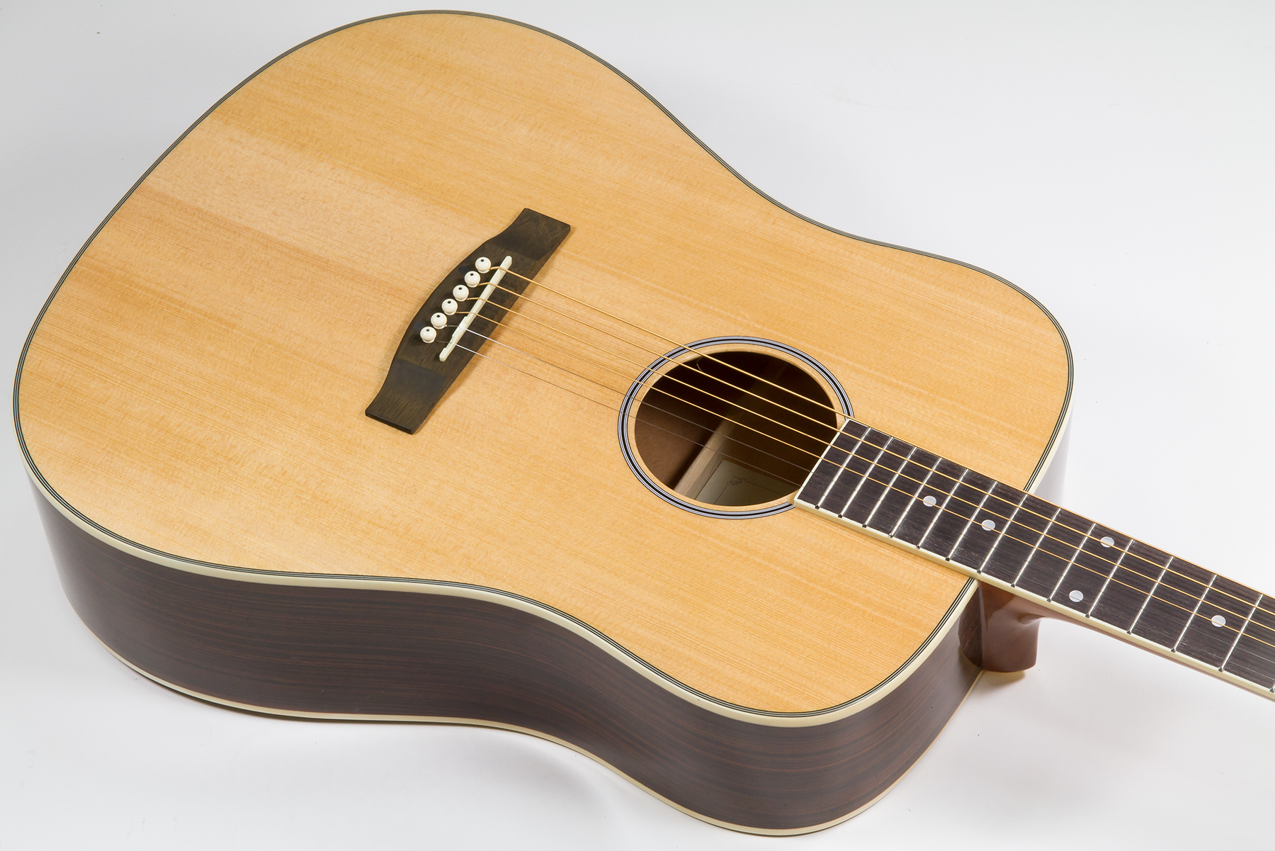 Eastone Dr160-nat-g Dreadnought Cw Epicea Wenge - Natural Gloss - Guitare Acoustique - Variation 2