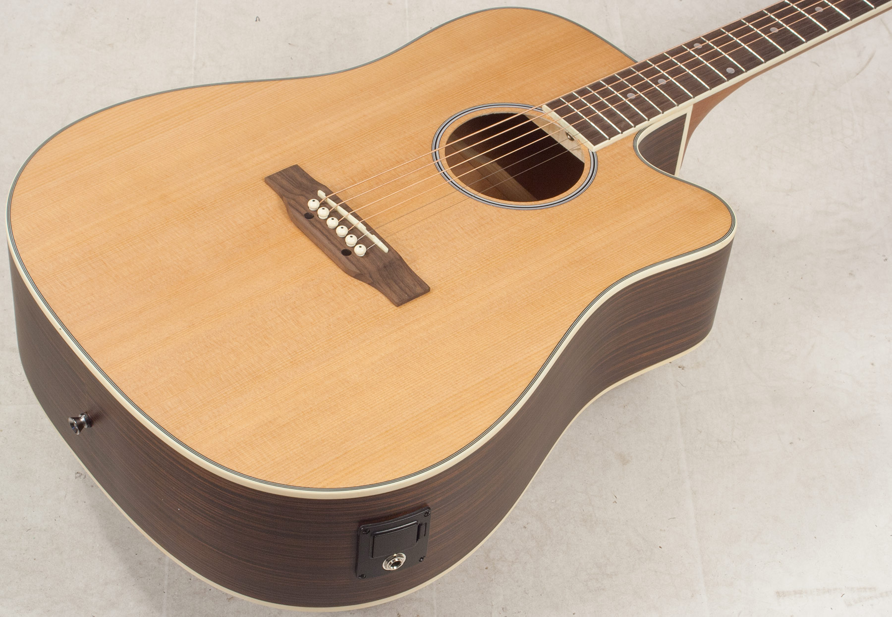 Eastone Dr160ce-nat Dreadnought Cw Epicea Wenge - Natural - Guitare Electro Acoustique - Variation 2