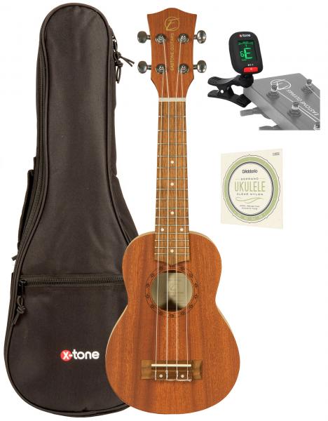Ukulélé Eastone E11C21 Soprano +Accessories - Natural matte