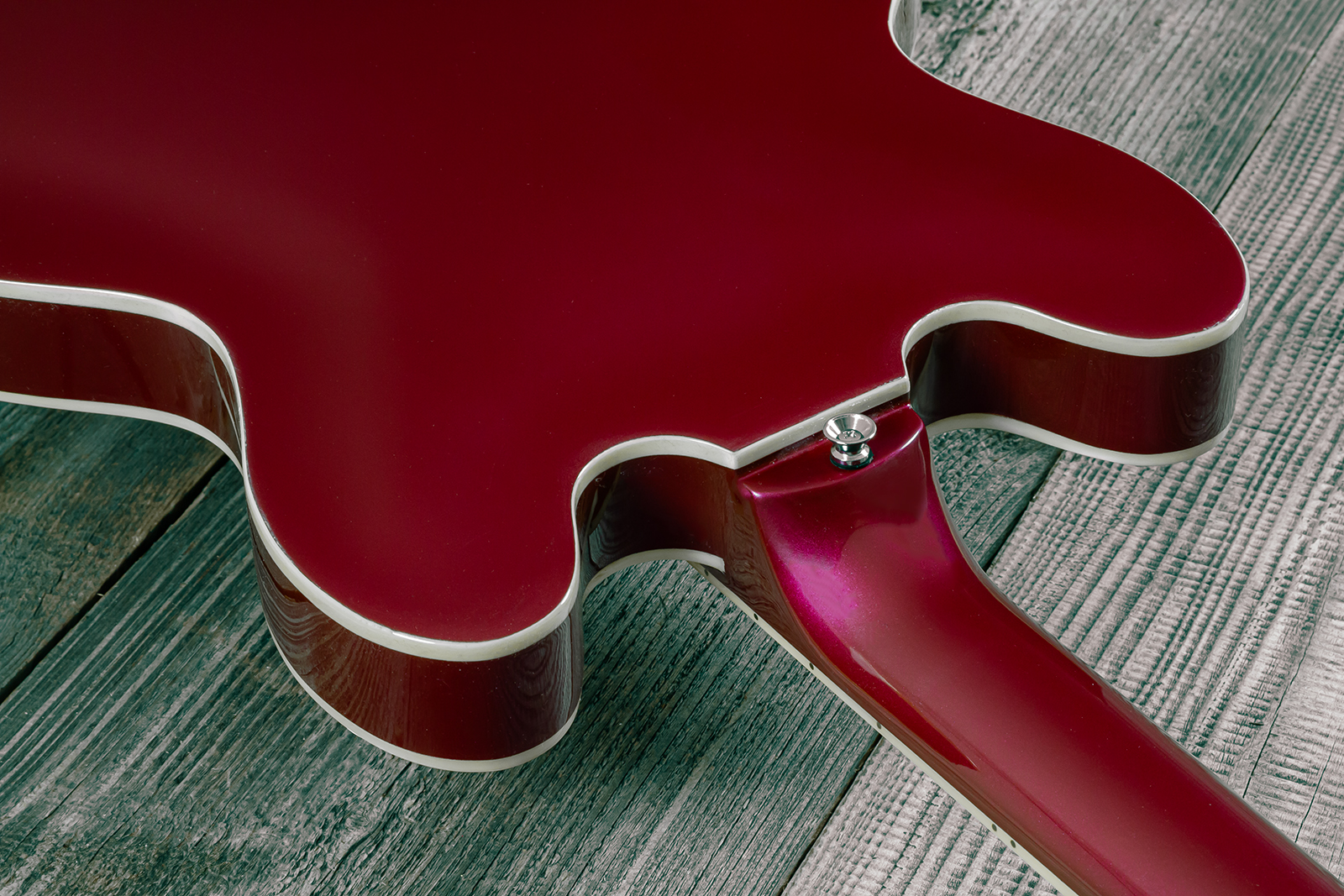 Eastone Gj70-win - Wine - Guitare Électrique 1/2 Caisse - Variation 17