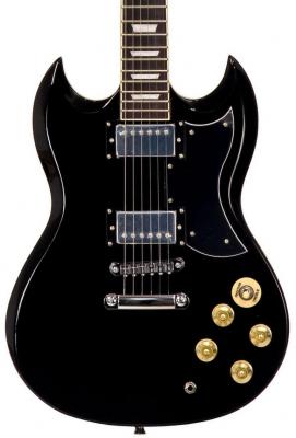 Guitare électrique solid body Eastone SDC70 - Black