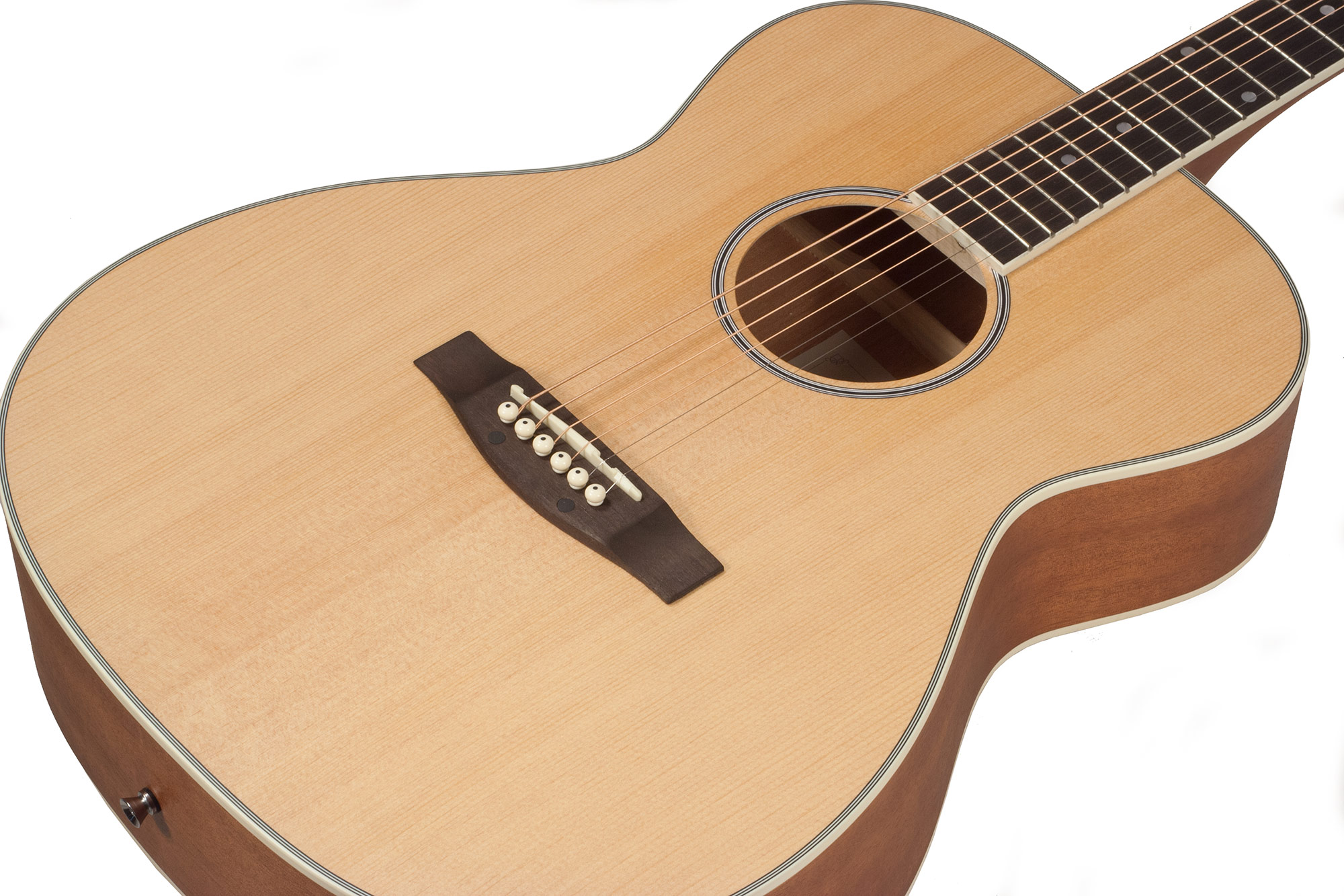 Eastone Om100-nat +housse +capo +stand - Natural Satin - Pack Guitare Acoustique - Variation 2