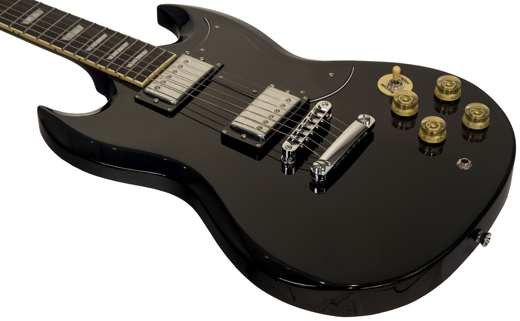 Eastone Sdc70 +marshall Mg10g Gold +cable +housse +courroie +mediators - Black - Pack Guitare Électrique - Variation 3
