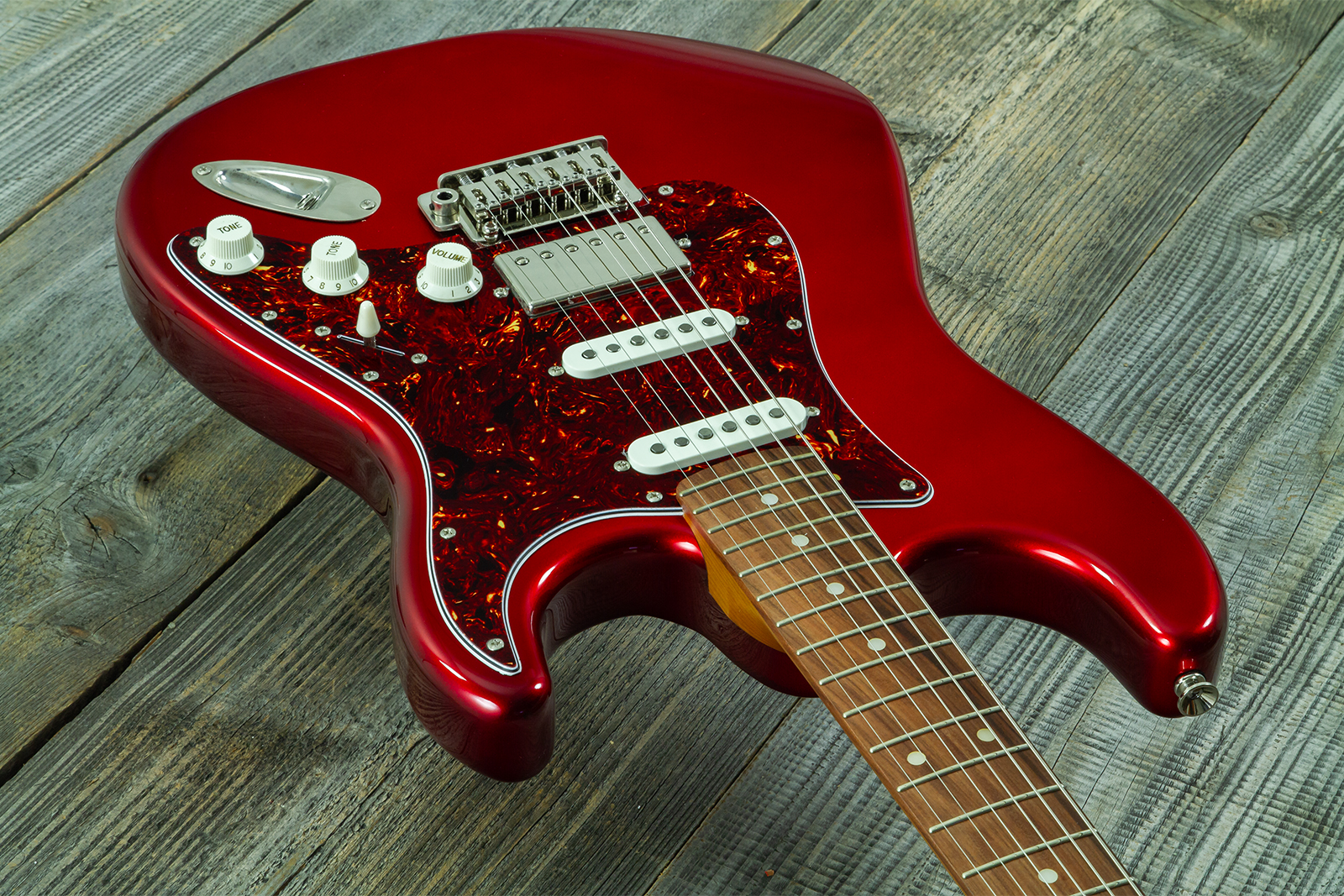 Eastone St550r-mr Hss Trem Rw - Metal Red - Guitare Électrique Forme Str - Variation 2