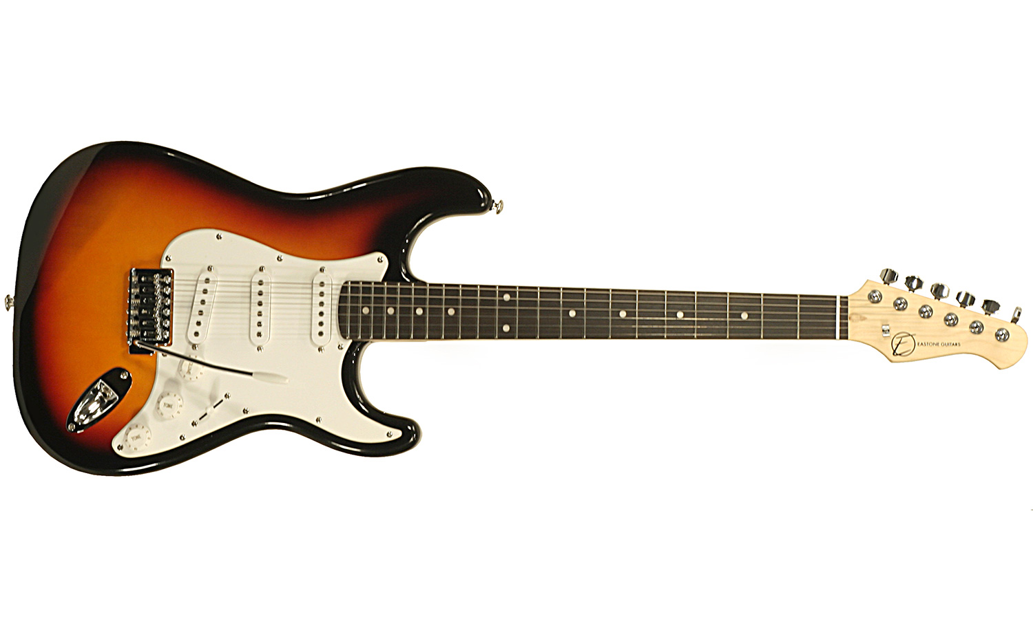 Eastone Str70-3ts 3s Pur - 3-tone Sunburst - Guitare Électrique Forme Str - Variation 1