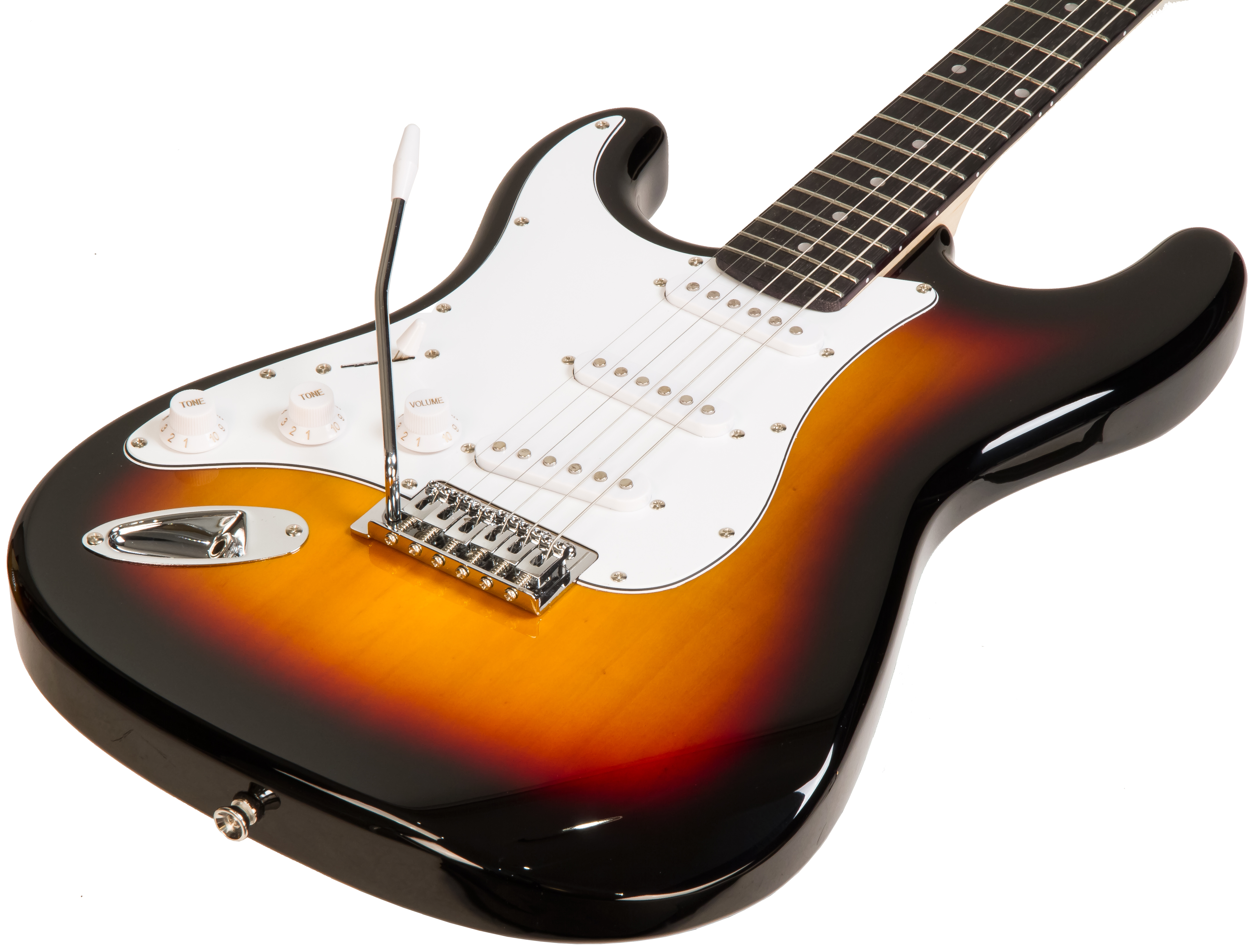Eastone Str70t +marshall Mg10 10w +cable +mediators +housse - 3 Tone Sunburst - Pack Guitare Électrique - Variation 1